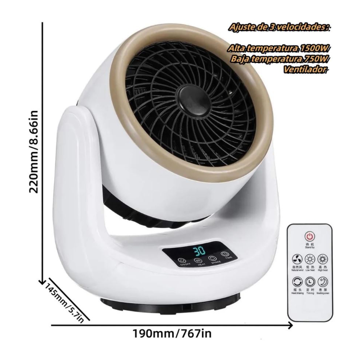 Miniatura 4 de Calentardo Inteligente Heather 1500W